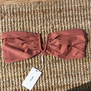 MIKOH Reunion V Wire Bandeau Top in Lychee NWT Size XL